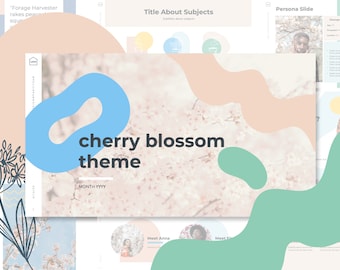 Cherry Blossom Theme | Spring Marketing Proposal Branding Pastel Powerpoint Presentation, Fully Editable, High Quality Powerpoint Template