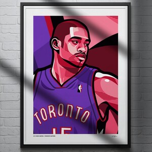 MasonArts Vince Carter 24inch x 35inch Silk Poster Dunk and Shot Wallpaper  Wall Decor Silk Prints for Home and Store