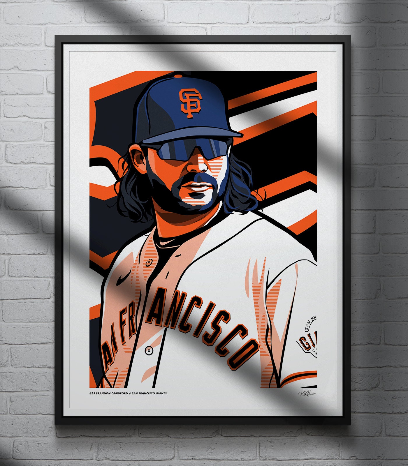 MLB San Francisco Giants (Brandon Crawford) Men's Replica Baseball Jersey.