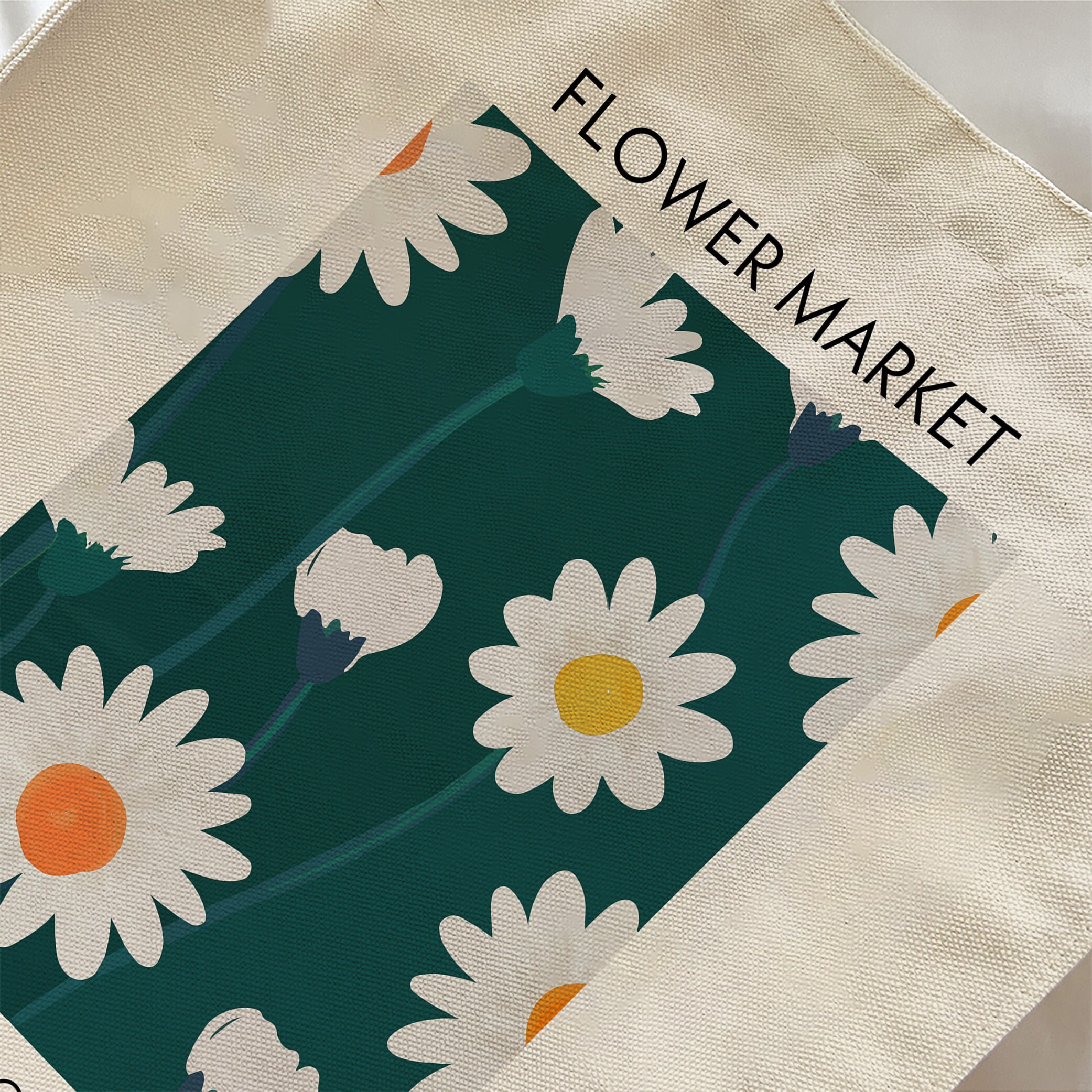 Daisy Canvas Bag｜oslo Flower Tote Bag｜high Quality Handbag