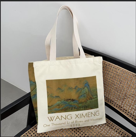 Custom Yout Photo Aesthetic Canvas Tote Bag With Zip Closure
