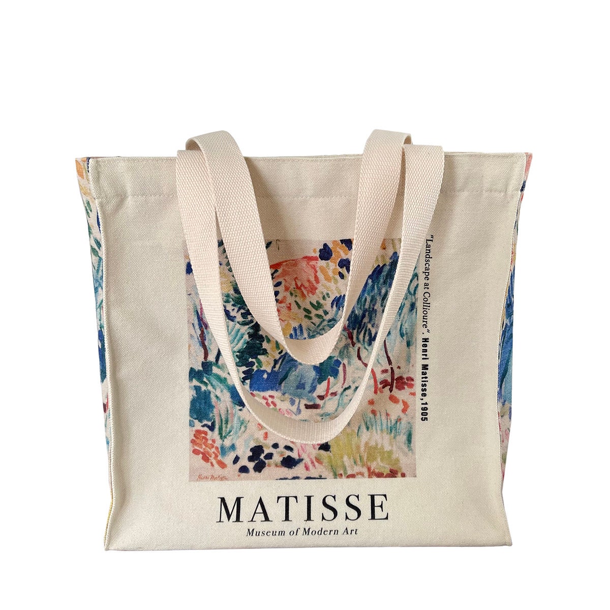 MUSÉE MATISSE アートトートバッグ Abstract Painting Canvas Tote Bag, Matisse Bag,funny Canvas