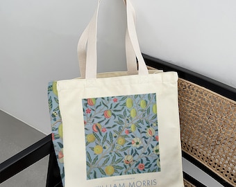 William Morris Fruit Tote Bag, Canvas Shopper