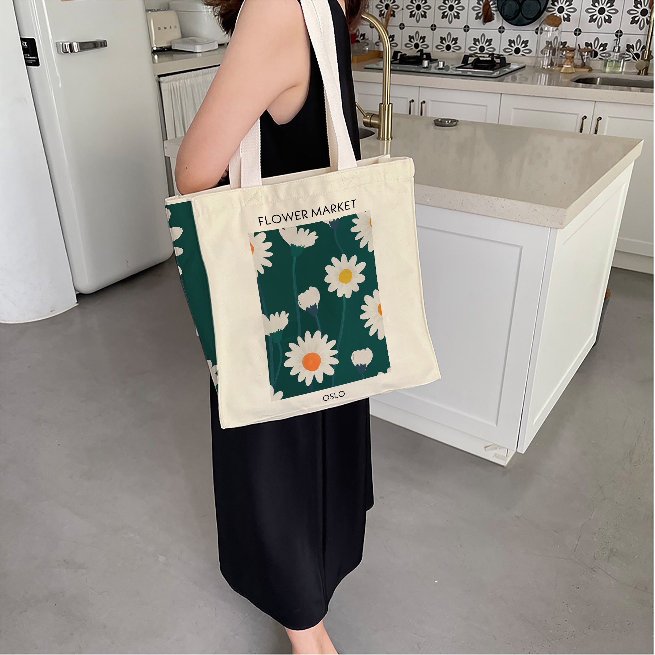 everyone nylon logo tote bag ABCD FLEURS