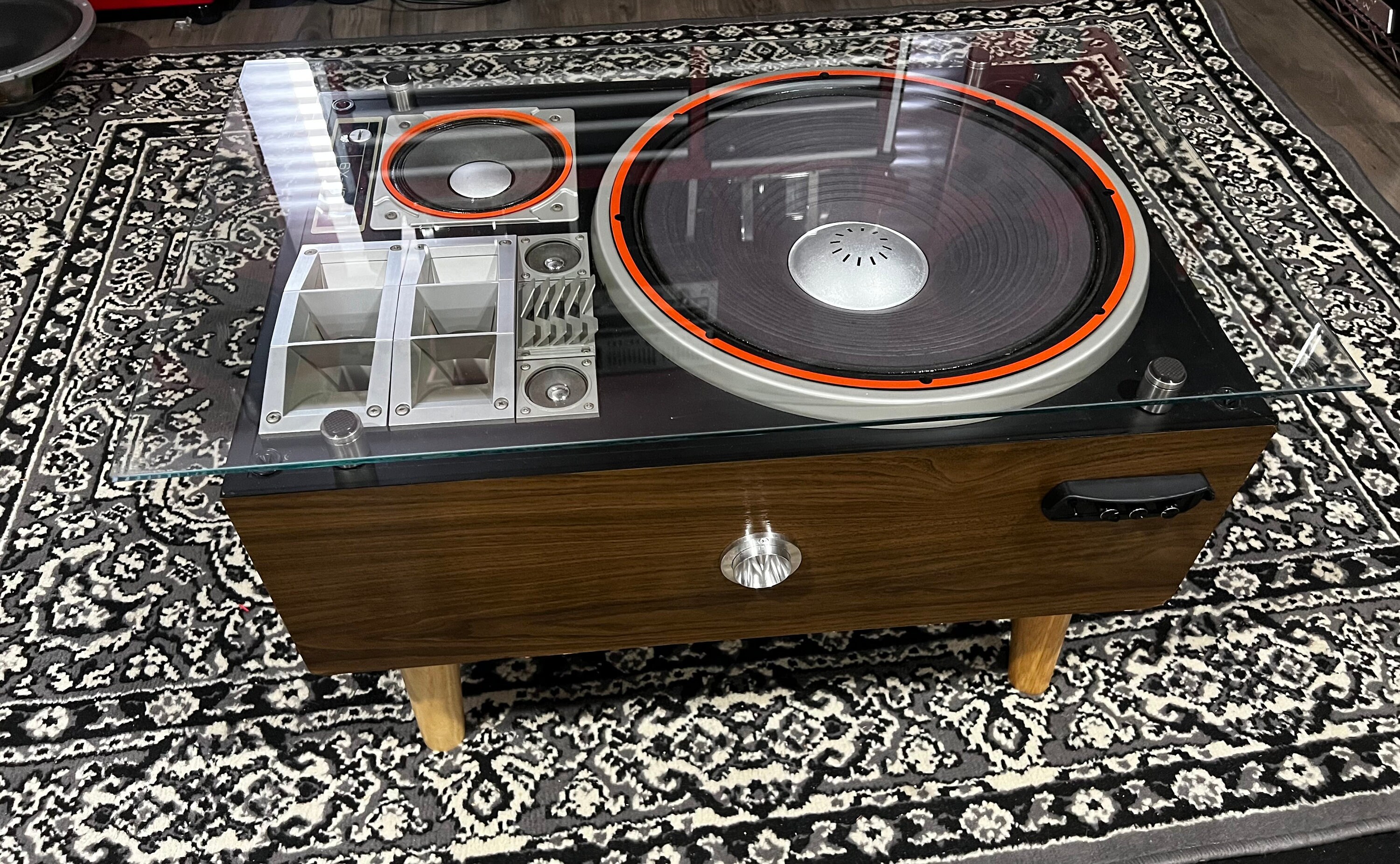 Vintage Functional Bluetooth Speaker Coffee Table - Etsy