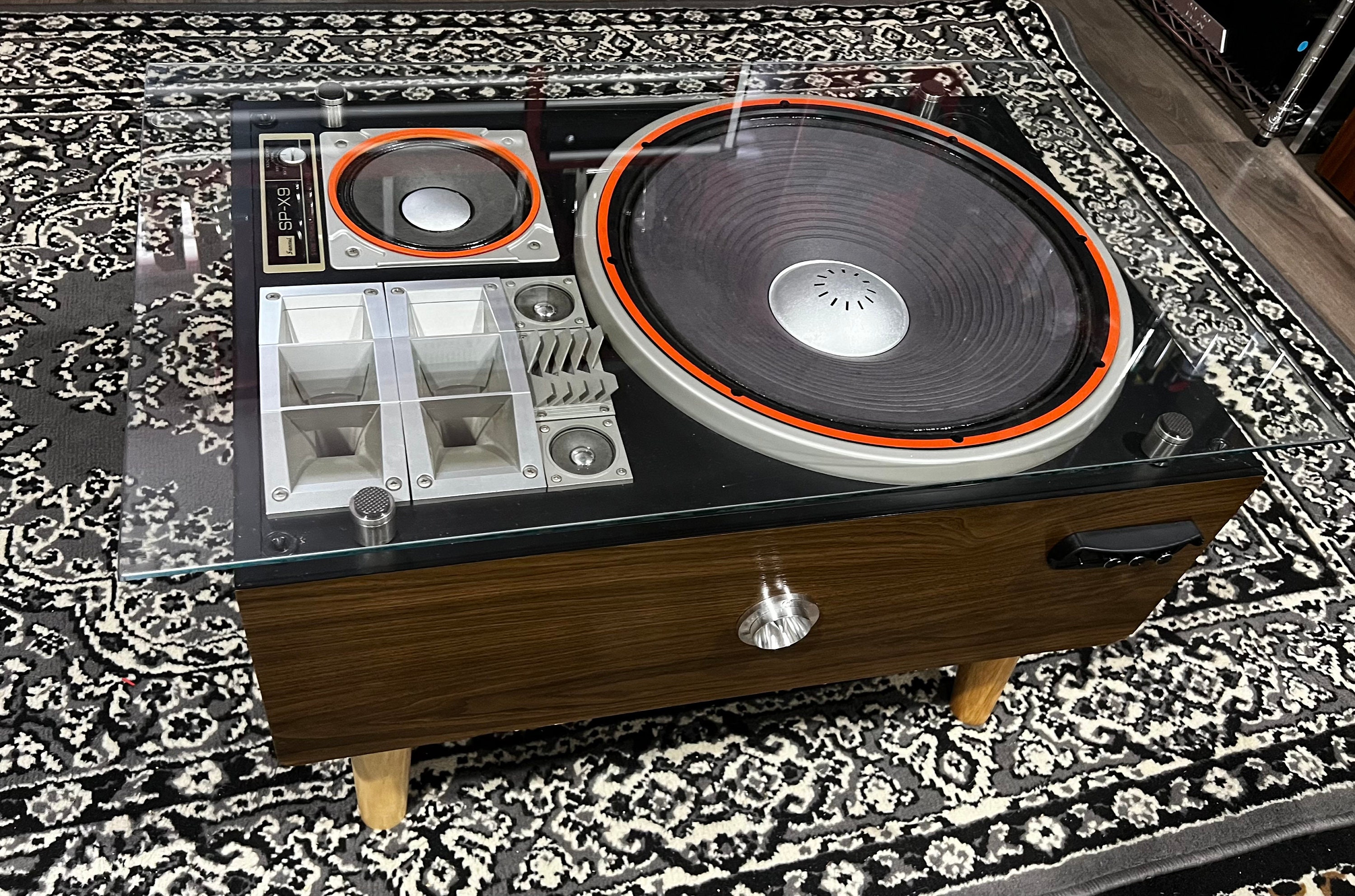 Vintage Functional Bluetooth Speaker Coffee Table - Etsy