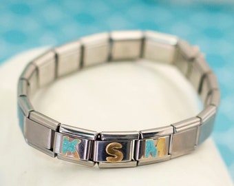 Vintage Art Deco Adjustable Bangle, Silver Tone Adjustable Bangle, Flexible Bracelet, Multi Brand - R25
