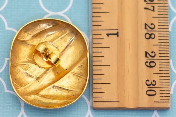 Vintage Rounded Square Ancient Stud Earrings by A… - image 2