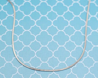 Vintage Serpent&#39;s Touch Silver Tone Chain Necklace 24 inch - R22