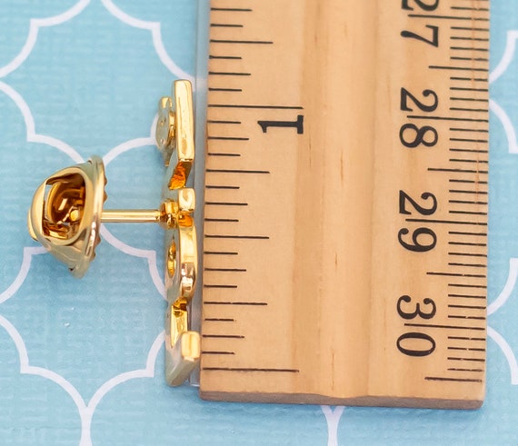 Vintage Love Theme Gold Tone Pins - R12 - image 5