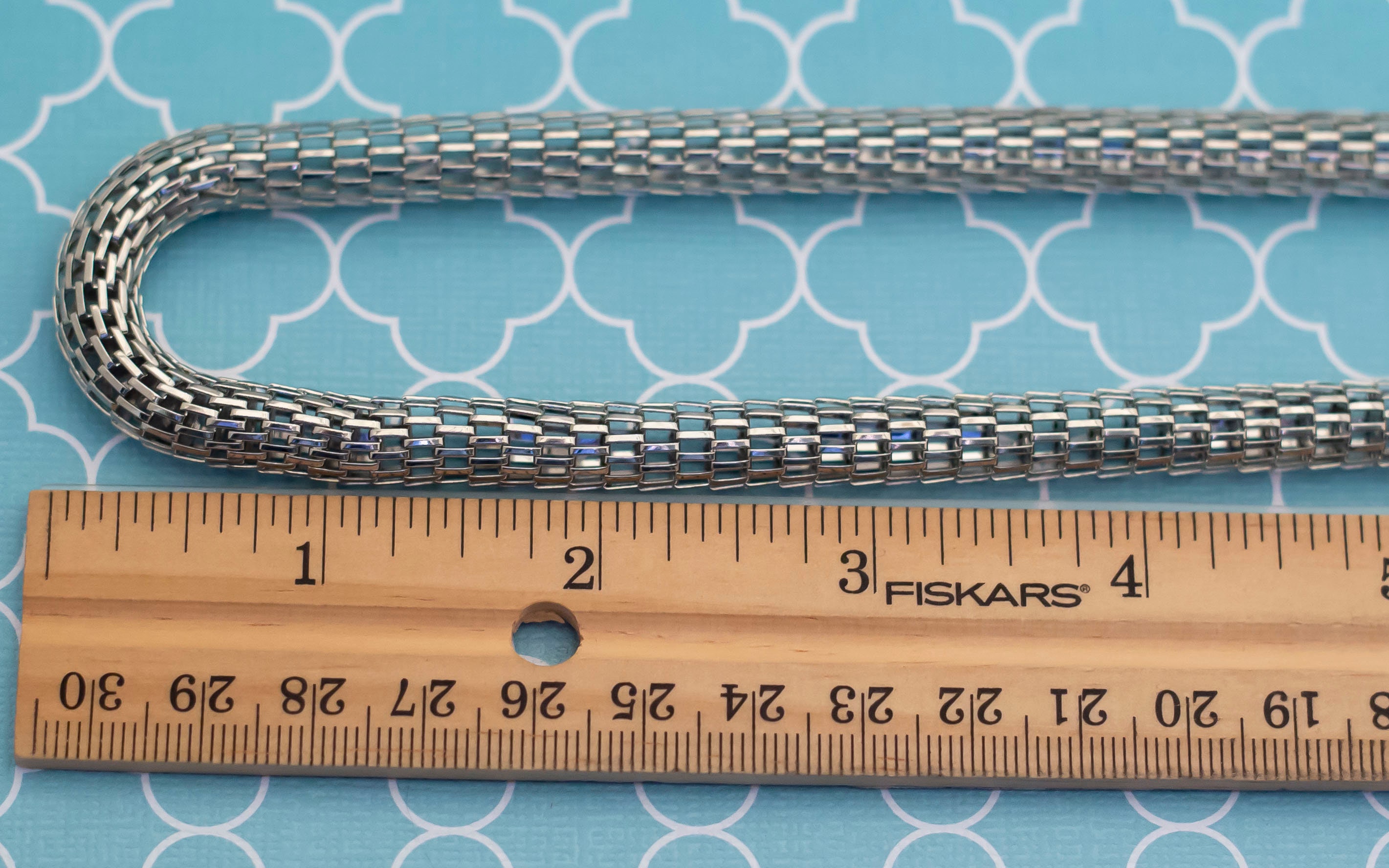 【60㎝ イタリア製】ヴィンテージ サーペンタインチェーンネックレス ヴィンテージ イタリアンシルバー925 サーペンタインチェーン