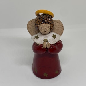 Angel figurine 3”  Handmade Christmas Decor