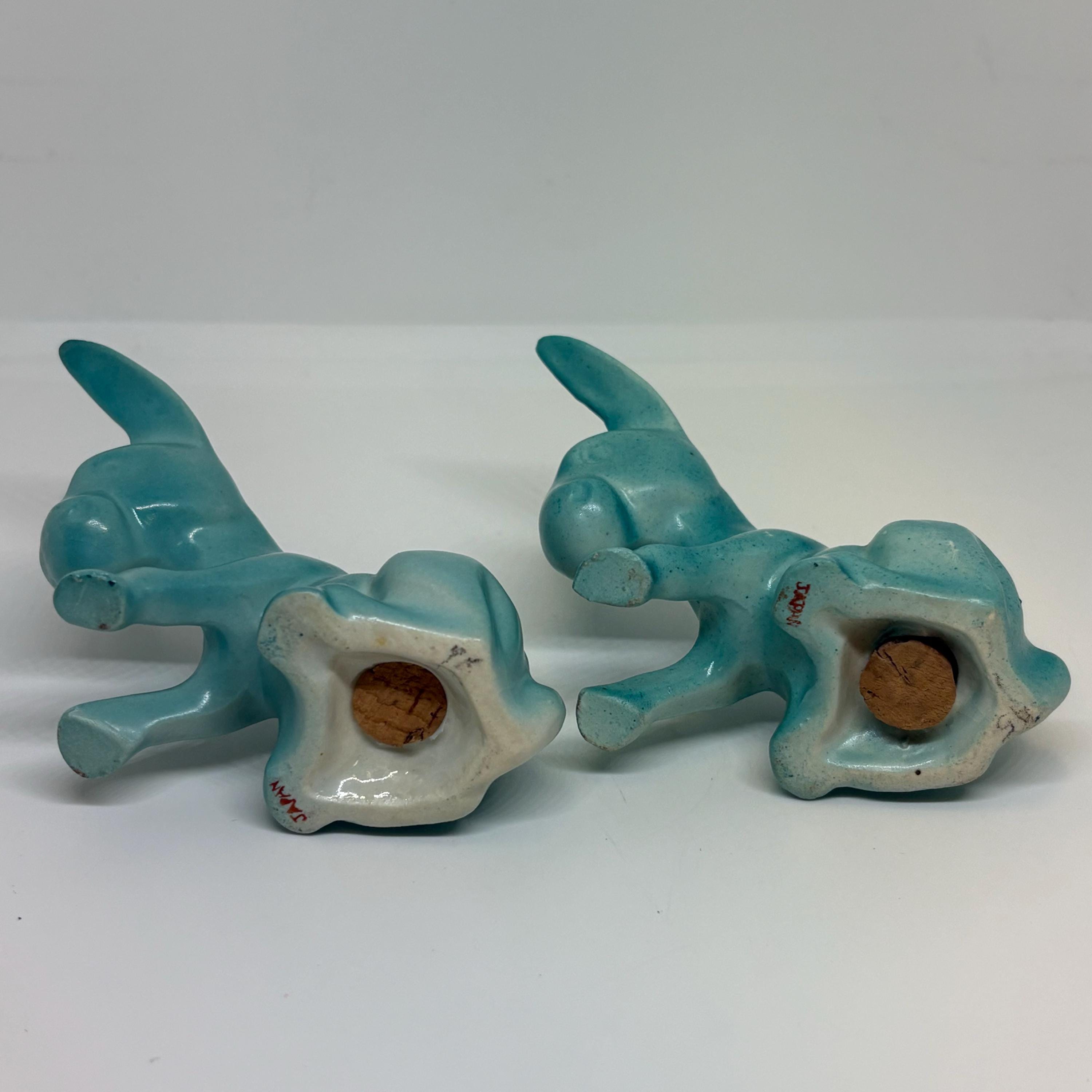 ヴィンテージ ロバ フローラル ソルト＆ペッパー シェーカー セット 