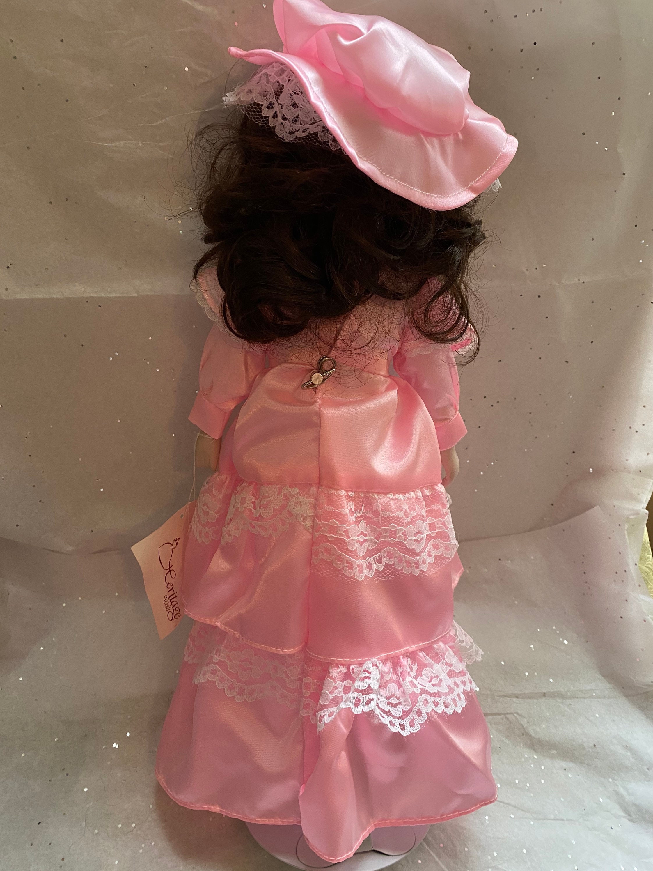 Vintage Porcelain Heritage Collection Doll With Pink Outfit Etsy