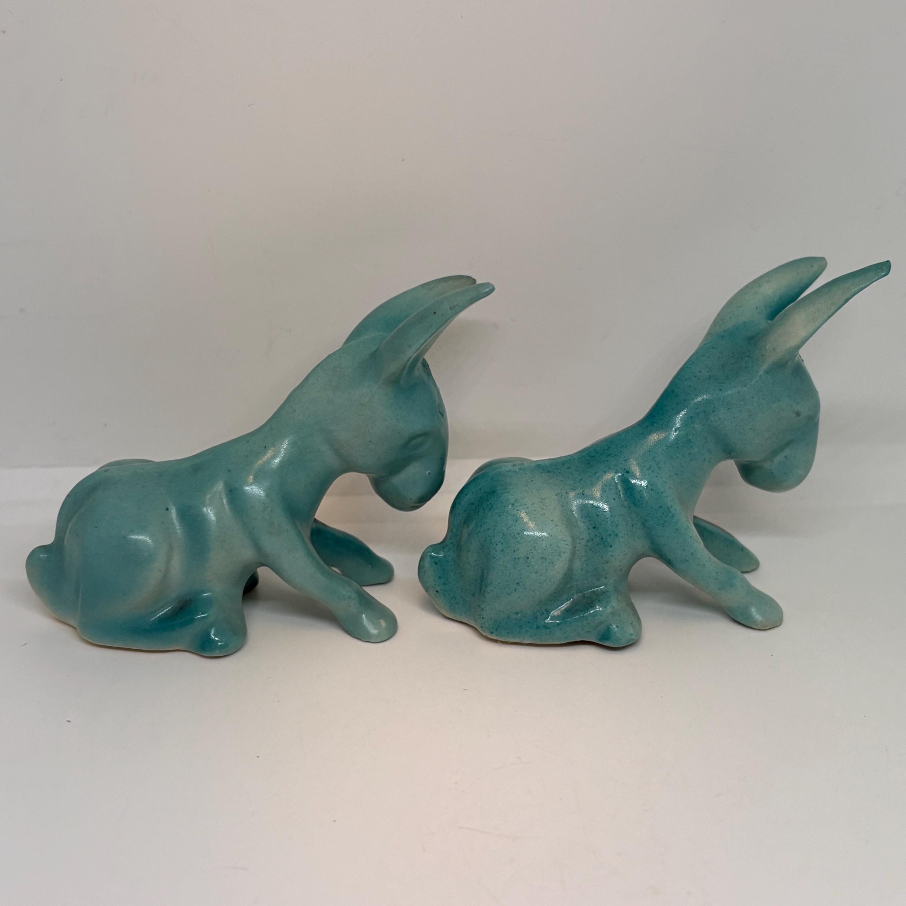 ヴィンテージ ロバ フローラル ソルト＆ペッパー シェーカー セット 