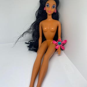 Vintage Barbie Doll by Mattel Mulan Disney Brown Hair Fashion Figure