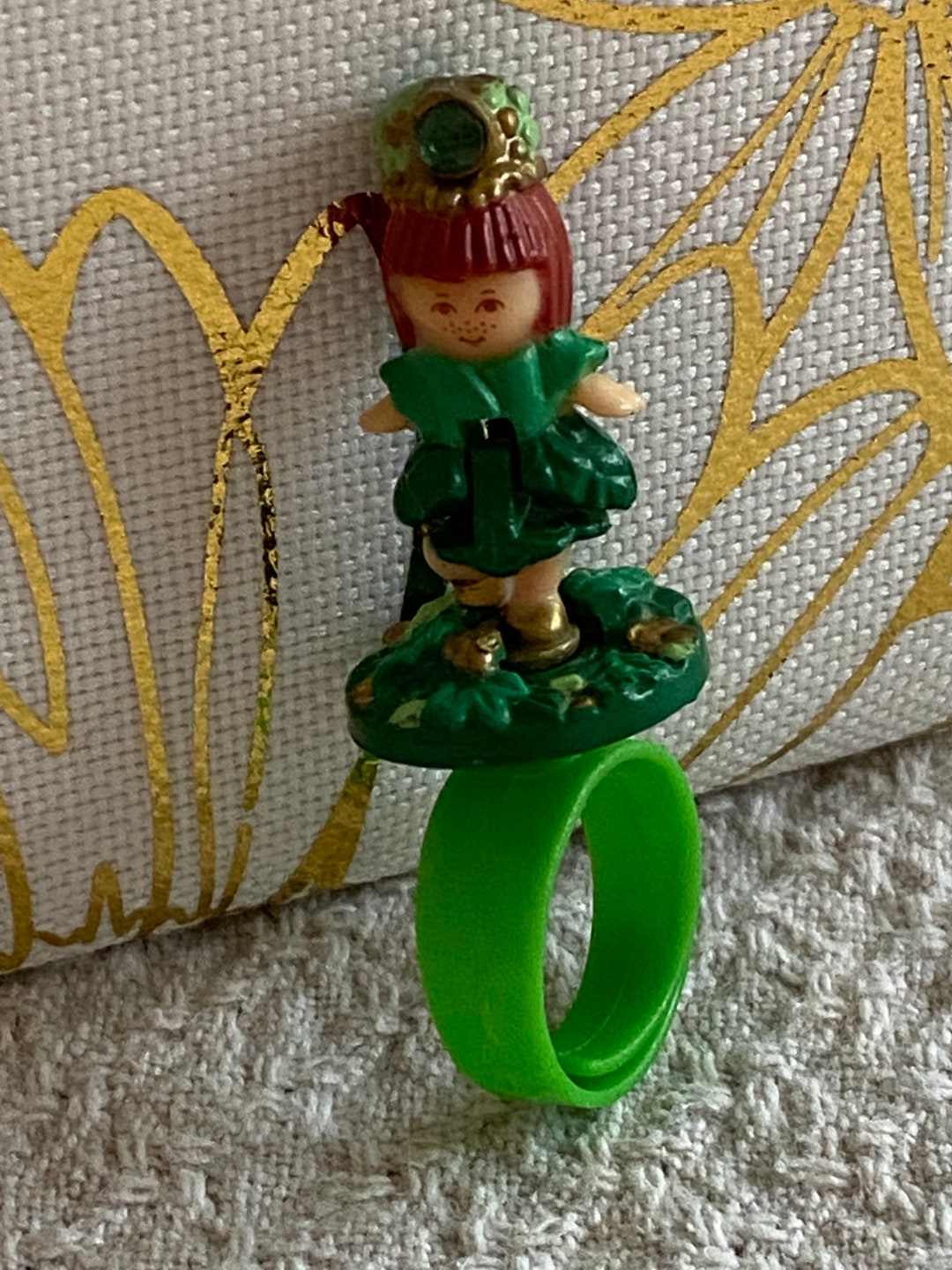Rare Vintage Polly Pocket Green Princess Ring 1992 Etsy