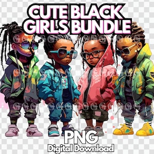 ブラック ガール マジック PNG バンドル、ブラック ガール PNG、ボス レディ SVG、ブラック ライブズ マター、クールなブラック ガール
