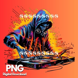 Skull DJ PNG (2 sur 5), Skeleton DJ, Streetwear, Disc Jockey, Platines, Crâne, Squelettes, Hip Hop, Gangster, Sublimation