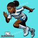 Youth Track and Field African American Girls PNG Bundle, Track and Field, Track Girls, Youth ...