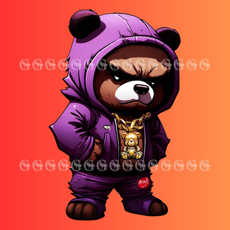Urban Streetwear Teddy Bear Bundle set 4 Gangster Teddy - Etsy