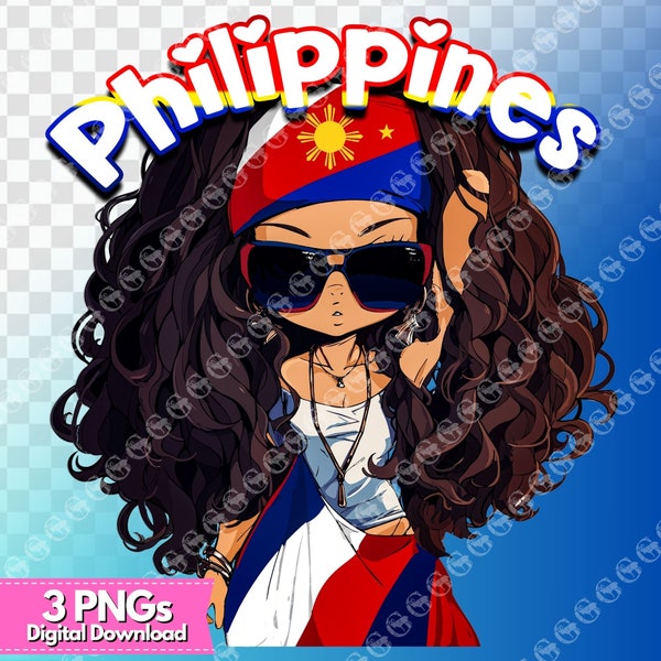 Beautiful Philippines Girl, Pinay Girl, Philippines flag girl, Philippines clipart, Pinay graphic design, sublimation, t-shirt design