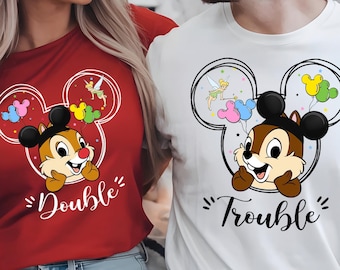 Disney Chip and Dale Shirt, Double Trouble Matching Sweatshirt