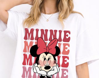 Minnie Mouse Shirt for Women, Disney Minnie Kids T-shirt, Disneyland  Crewneck Sweatshirt
