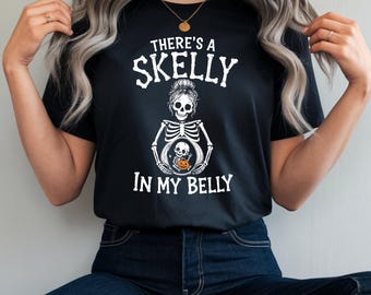 Halloween Pregnancy Shirt, Spooky Mama Announcement Tee