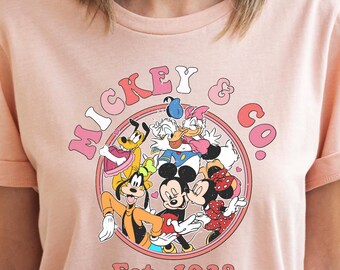 Retro Mickey and Friends Shirt, Disney Trip Tee