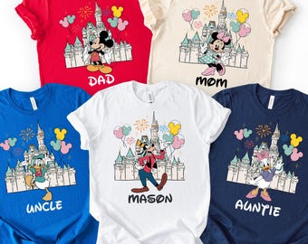 Custom Disney Family Trip Shirts, Matching Mickey & Friends Sweatshirt