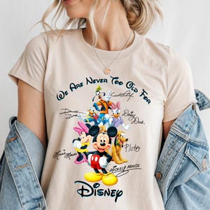 Disney Characters Shirt, Disneyland Matching Family T-shirts, Mickey Mouse Sweatshirt image 5