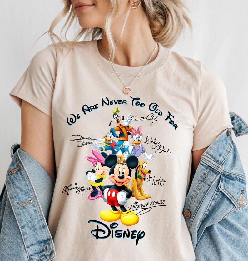 Disney Characters Shirt, Disneyland Matching Family T-shirts, Mickey Mouse Sweatshirt image 5