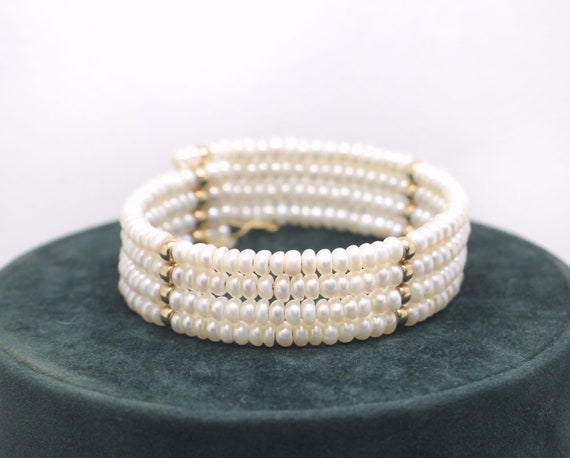 Pearl Choker Bracelet - image 2