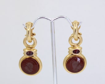 Garnet Vintage Earrings