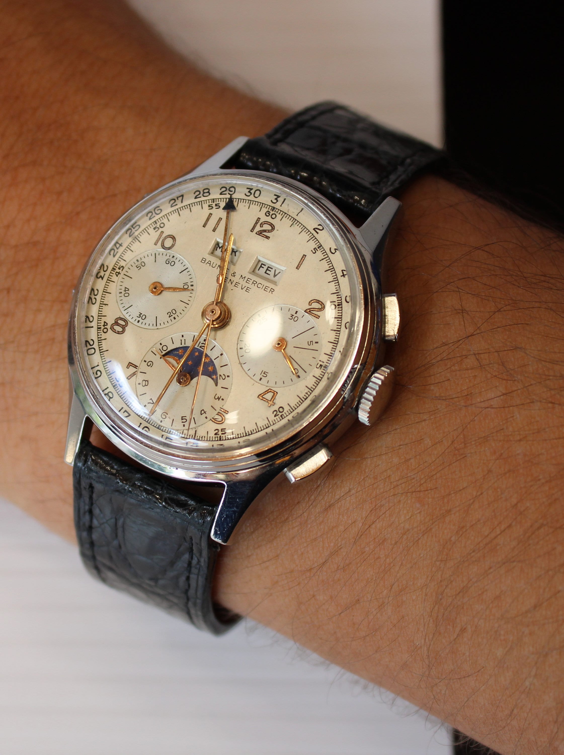 Baume & Mercier Moonphase - Etsy Baume & Mercier Moonphase - Etsy
