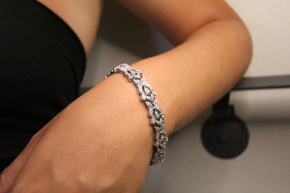 Diamond Tennis Bracelet - image 1