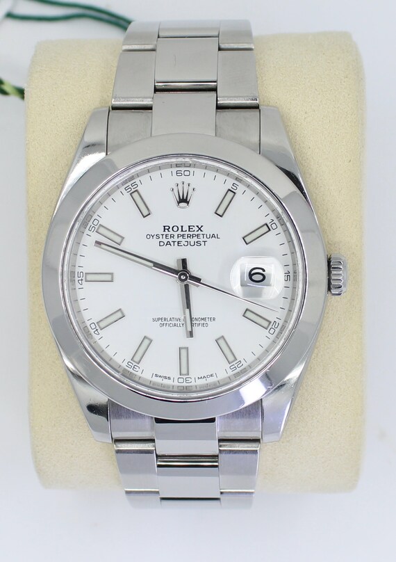Authentic ROLEX DATEJUST 41mm Stainless Steel 1263