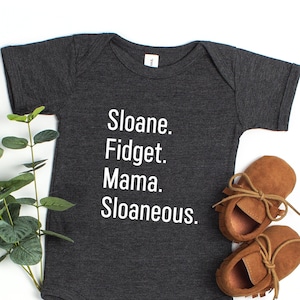 Custom Nickname  Baby Onesie®, Custom Text Personalized Toddler Shirt, Nickname Boy Girl Kids Shirt, Pregnancy Announcement Onesie®