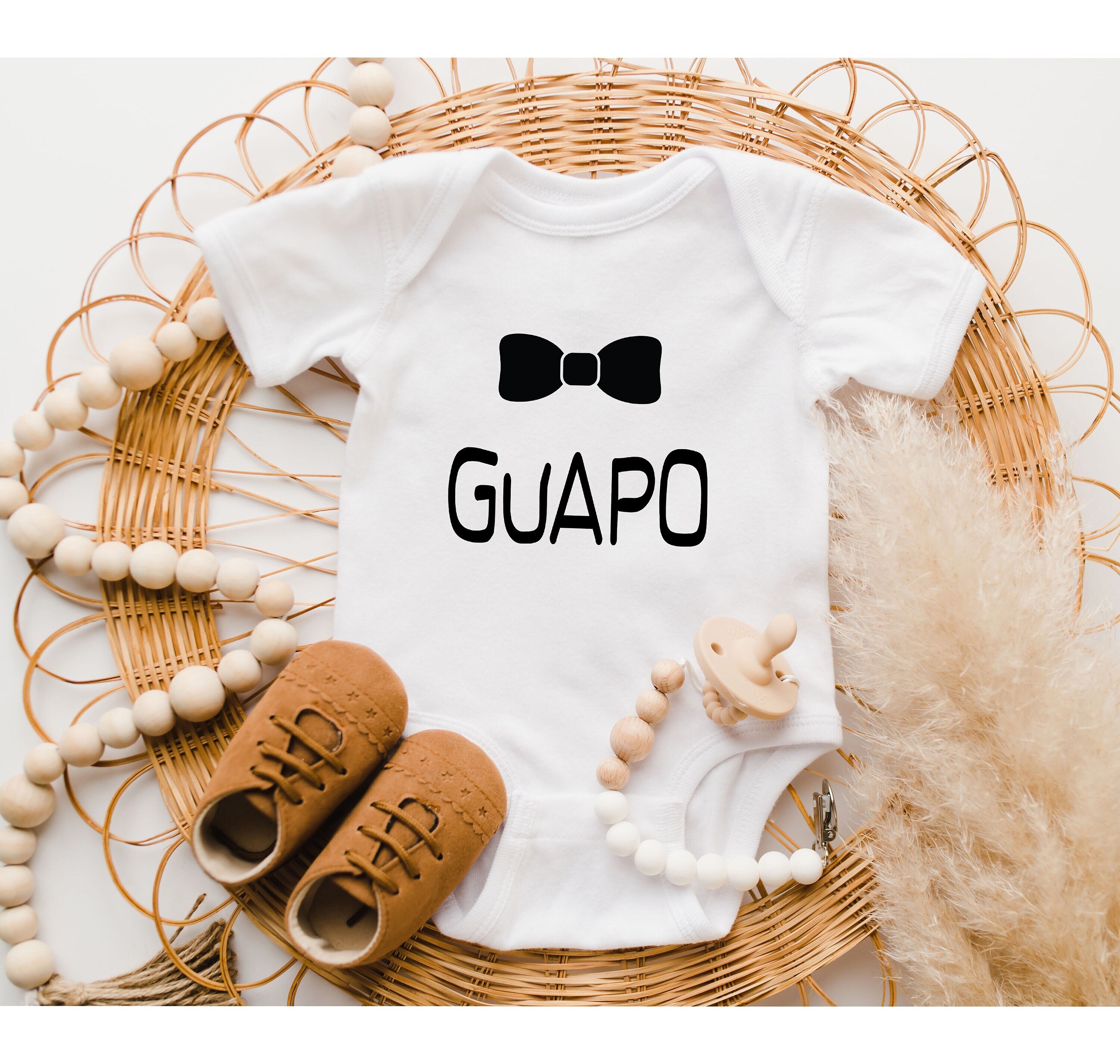 Guapo Baby Onesie®, Cute Spanish Humor Bodysuit, Handsome Baby Onesie®, Funny Baby Onesie®, Baby Shower Gift, Baby Announcement Baby Clothes