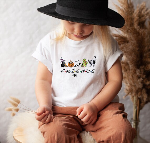 Spooky Friends Halloween T-shirt: Minimalist Jack O' Lantern Design