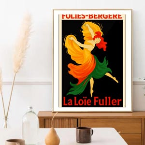 Folies Bergère Poster | Vintage French Cabaret Print | Retro Paris Dancers Wall Art | Classic Paris Home Décor | Digital Download