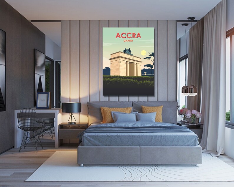 Accra Wall Art Print Travel Posters Travel Print Art Etsy