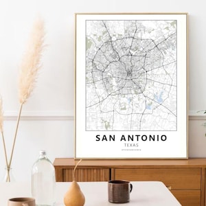 San Antonio Retro Wall Art | Travel Décor | Digital Download | Travel Poster | Minimalist City Print | Modern Travel Poster for Home