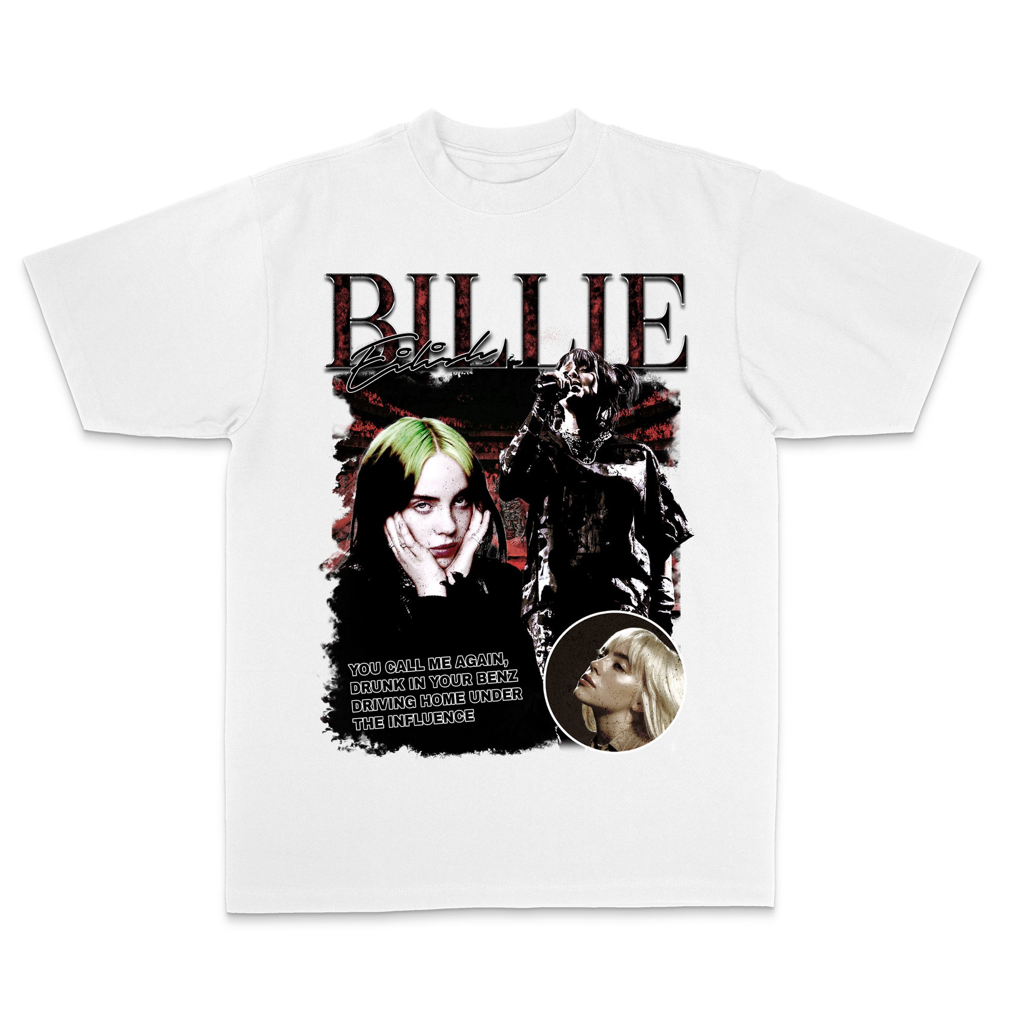 Billie Eilish Vintage White Rap 90s T-Shirt Billie Eilish Vintage White Rap 90s T-Shirt