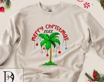 Palm Tree Sweater - Etsy