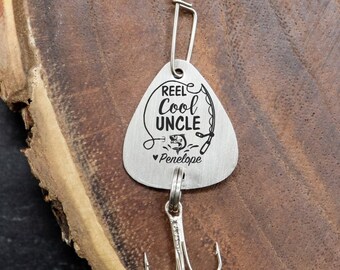 Personalized Fishing Lure for Uncle, Custom Engraved Fishing Gift For Uncle, Birthday Fishing Gifts To Uncle From Nephew