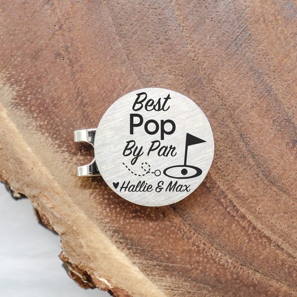 Best Pop By Par Golf Ball Marker Personalized, Christmas Gifts for Pop, Gift Idea for Pop, Fathers Day Gifts for Pop
