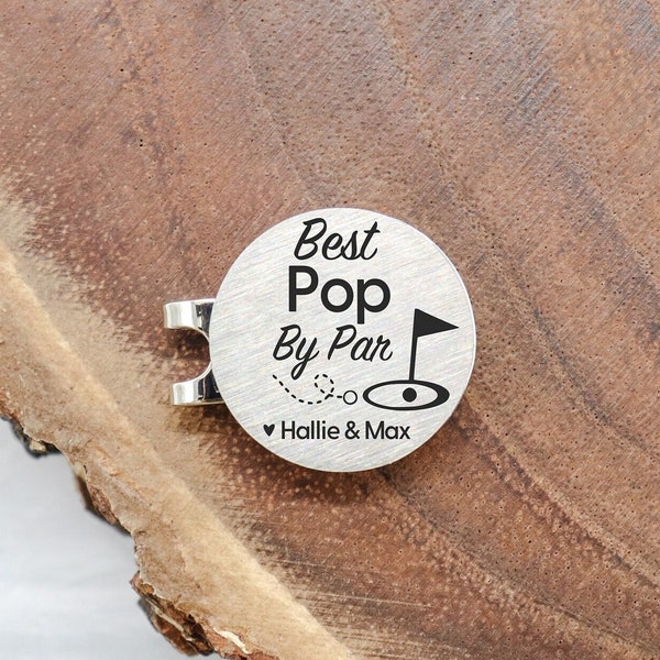 Best Pop By Par Golf Ball Marker Personalized, Christmas Gifts for Pop, Gift Idea for Pop, Fathers Day Gifts for Pop