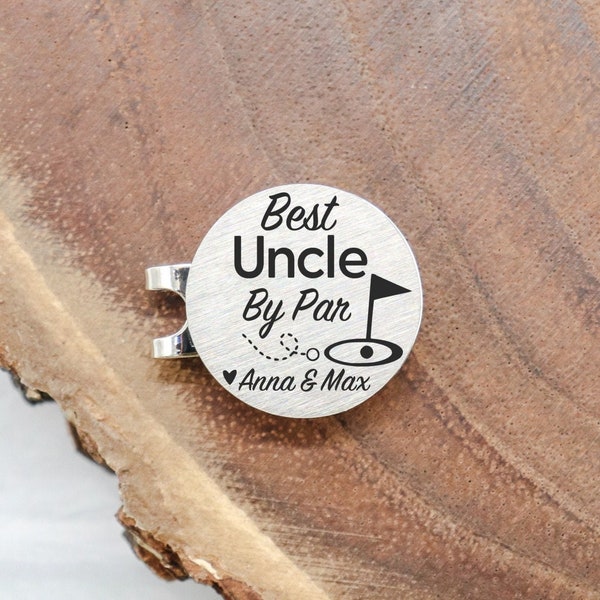 Best Uncle By Par Golf Ball Marker Personalized, Christmas Gift For Uncle from Nephew, Uncle Golf Gift, Gift From Niece